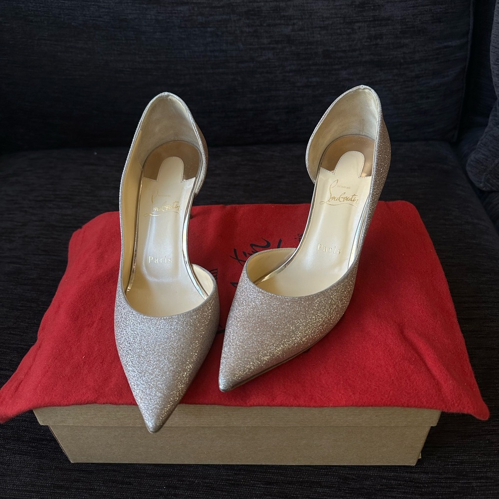 Christian Louboutin Iriza 70 Glitter Mini/Specchio